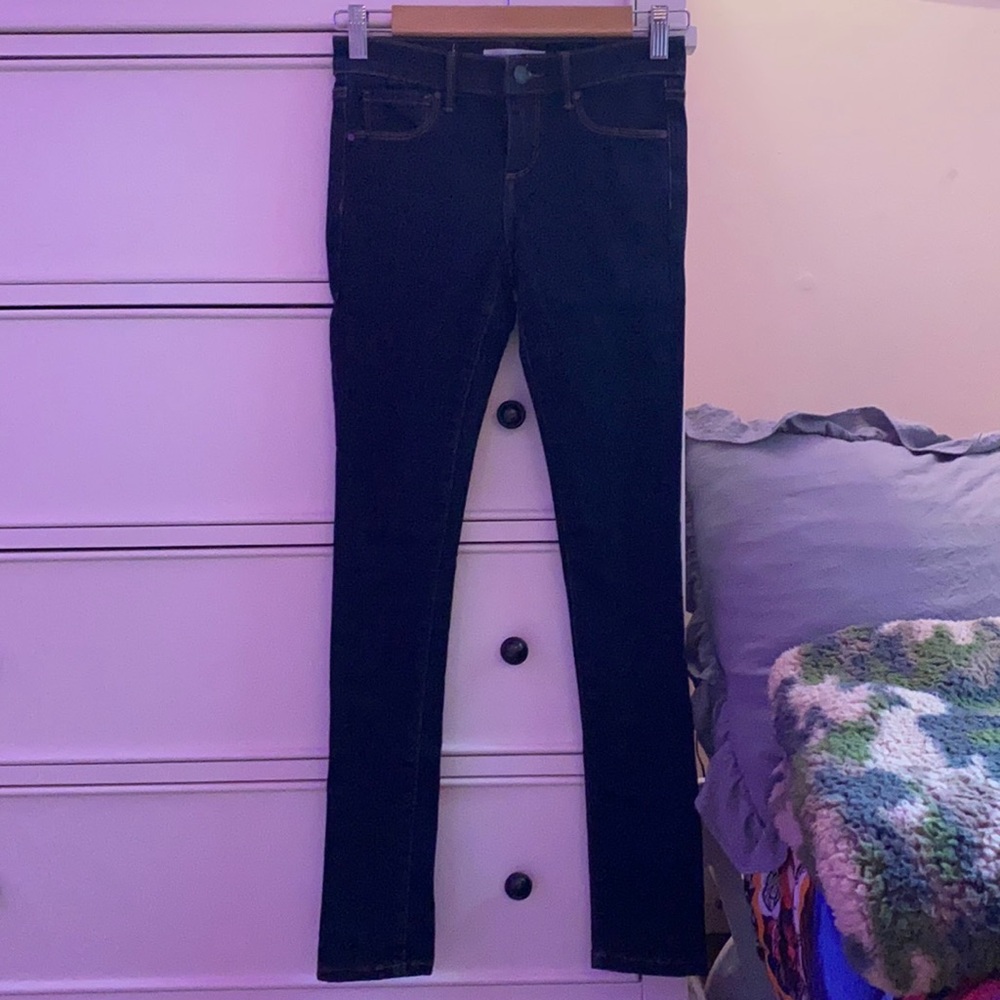 Dark blue jeans